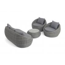  "Барселона" лаунж-зона из искусственного ротанга, цвет графит, фото 11 