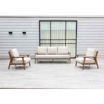  "Копенгаген" лаунж-зона 5-местная плетеная из роупа, каркас тик, цвет бежевый (К), фото 2 