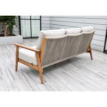  "Копенгаген" лаунж-зона 5-местная плетеная из роупа, каркас тик, цвет бежевый (К), фото 4 