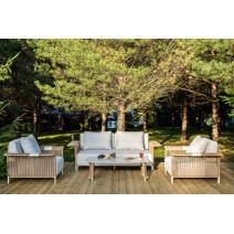  "Мальдивы" лаунж-зона из искусственного ротанга, цвет соломенный (К), фото 1 