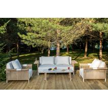  "Мальдивы" лаунж-зона из искусственного ротанга, цвет соломенный (К), фото 2 