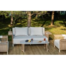  "Мальдивы" лаунж-зона из искусственного ротанга, цвет соломенный (К), фото 3 