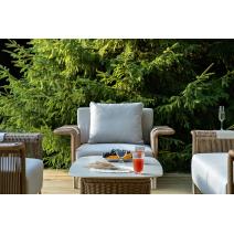  "Мальдивы" лаунж-зона из искусственного ротанга, цвет соломенный (К), фото 12 