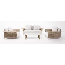  "Мальдивы" лаунж-зона из искусственного ротанга, цвет соломенный (К), фото 23 