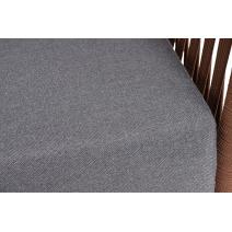  "Багамы" кресло плетеное из роупа, каркас алюминий коричневый (RAL8016) муар, роуп BZ23-ED31, ткань темно-серая 027, фото 8 