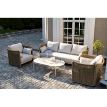  "Аликанте" лаунж-зона из искусственного ротанга, цвет соломенный (К), фото 1 