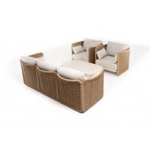  "Аликанте" лаунж-зона из искусственного ротанга, цвет соломенный (К), фото 21 