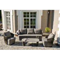  "Флоренция" лаунж-зона из искусственного ротанга, цвет графит (К), фото 3 