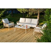  "Венеция" лаунж-зона из искусственного ротанга, цвет соломенный (К), фото 2 