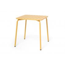  "Гелиос" стальной квадратный стол 70х70см, цвет желтый, фото 1 