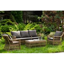  "Гранд Латте" лаунж-зона из искусственного ротанга, цвет соломенный, фото 30 