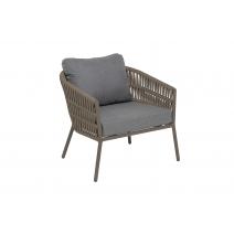  "Комо" лаунж-зона 4-местная плетеная из роупа (веревки), каркас алюминиевый бежево-серый, роуп серо-коричневый, фото 10 