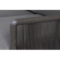  "Джелло" лаунж-зона 5-местная плетеная из роупа (веревки), каркас алюминиевый темно-серый, роуп темно-серый, фото 6 