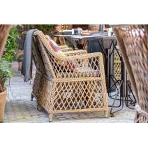  "Латте" плетеное кресло из искусственного ротанга, цвет соломенный, фото 214 