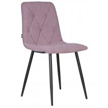  Стул обеденный DOBRIN CHILLY ROMBO, Лавандовый Simple 48, основание черное, фото 1 