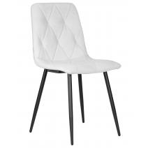  Стул обеденный DOBRIN CHILLY ROMBO, Светло-серый Simple 29, основание черный, фото 1 