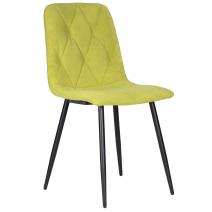  Стул обеденный DOBRIN CHILLY ROMBO, Лайм Simple 14, основание черное, фото 1 