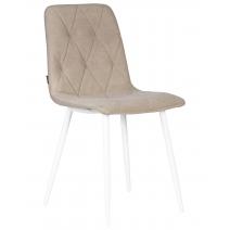  Стул обеденный DOBRIN CHILLY ROMBO, Капучино Simple 05, основание белый, фото 1 