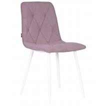  Стул обеденный DOBRIN CHILLY ROMBO, Лавандовый Simple 48, основание белый, фото 1 