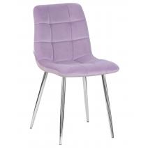  Стул обеденный DOBRIN ALEX, хром ножки, фиолетовый велюр (V108-49), фото 1 