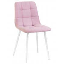  Стул обеденный DOBRIN ALEX, белые ножки, сиреневая ткань (UF860-04B), фото 1 