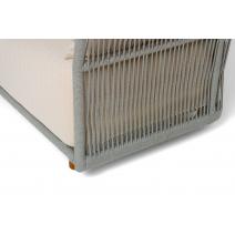  "Лугано" лаунж-зона 5-местная плетеная из роупа (веревки), каркас алюминиевый светло-серый, роуп серый меланж, фото 7 