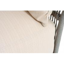  "Лугано" лаунж-зона 5-местная плетеная из роупа (веревки), каркас алюминиевый светло-серый, роуп серый меланж, фото 8 