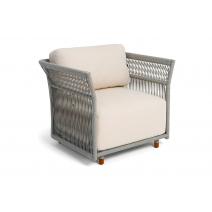  "Лугано" лаунж-зона 5-местная плетеная из роупа (веревки), каркас алюминиевый светло-серый, роуп серый меланж, фото 9 