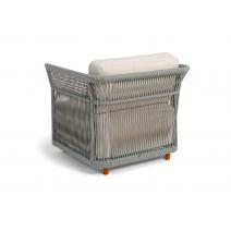  "Лугано" лаунж-зона 5-местная плетеная из роупа (веревки), каркас алюминиевый светло-серый, роуп серый меланж, фото 11 