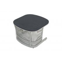  "Лугано" лаунж-зона 5-местная плетеная из роупа (веревки), каркас алюминиевый светло-серый, роуп серый меланж, фото 14 