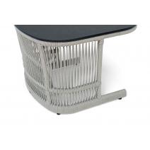  "Лугано" лаунж-зона 5-местная плетеная из роупа (веревки), каркас алюминиевый светло-серый, роуп серый меланж, фото 15 