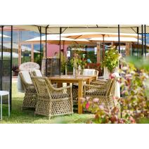  "Латте" плетеное кресло из искусственного ротанга, цвет соломенный, фото 141 