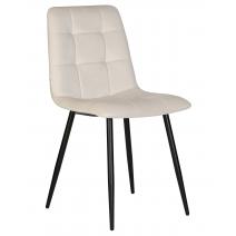  Стул обеденный DOBRIN CHILLY, Кремовый Holland 05, основание черное, фото 1 