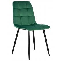  Стул обеденный DOBRIN CHILLY, Темно-зеленый Holland 30, основание черное, фото 1 