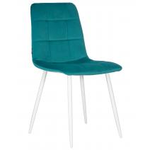  Стул обеденный DOBRIN CHILLY, Морской волны Holland 56, основание белое, фото 1 