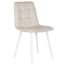 Стул обеденный DOBRIN CHILLY, Кремовый Holland 05, основание белое, фото 1 