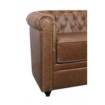  Кожаный диван лофт Karo Brown leather 2S, фото 5 