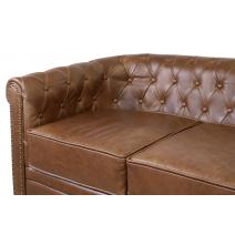  Кожаный диван лофт Karo Brown leather 2S, фото 6 