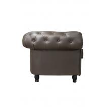 Диван из коричневой кожи Chesterfield Brown Leather 2S, фото 3 