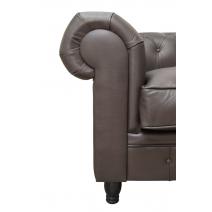  Диван из коричневой кожи Chesterfield Brown Leather 2S, фото 5 