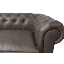  Диван из коричневой кожи Chesterfield Brown Leather 2S, фото 6 
