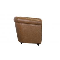  Кожаный диван лофт Karo Brown leather 3S, фото 3 