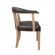  Стул в стиле ретро Tanner Genuine Brown Leather, фото 3 