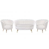  Комплект кресел и дивана ракушка Pearl Double Beige, фото 1 