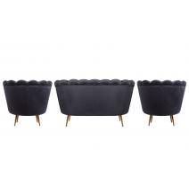  Комплект кресел и дивана ракушка Pearl Double Black, фото 3 