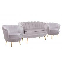  Комплект кресел и дивана ракушка Pearl Double Grey, фото 2 