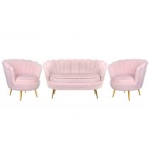  Комплект кресел и дивана ракушка Pearl Double Pink V2, фото 1 