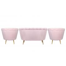  Комплект кресел и дивана ракушка Pearl Double Pink V2, фото 3 