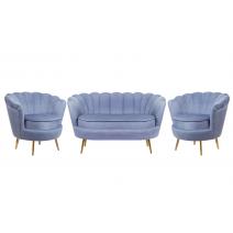  Комплект кресел и дивана ракушка Pearl Double Blue, фото 1 