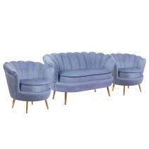  Комплект кресел и дивана ракушка Pearl Double Blue, фото 2 